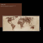 World Map Wholesale Customized Abstract Wall Art Wabi Sabi Hotel Wall Art 100% Handmade 3D Texture Gypsum Painting - 图片 3