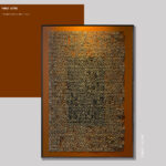Famous Saying Wholesale Customized Abstract Wall Art Wabi Sabi Hotel Wall Art 100% Handmade 3D Texture Gypsum Painting