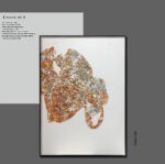Plastic Bag Wholesale Customized Abstract Wall Art Wabi Sabi Hotel Wall Art 100% Handmade 3D Texture Gypsum Painting