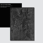 Ink Stains The Banana Windows Wholesale Customized Abstract Wall Art Wabi Sabi Hotel Wall Art 100% Handmade 3D Texture Gypsum Painting