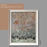 Citrus Grove Wholesale Customized Abstract Wall Art Wabi Sabi Hotel Wall Art 100% Handmade 3D Texture Gypsum Painting