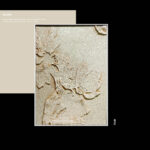 Bloom Wholesale Customized Abstract Wall Art Wabi Sabi Hotel Wall Art 100% Handmade 3D Texture Gypsum Painting