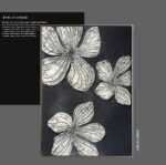 Pinellia Sinensis Wholesale Customized Abstract Wall Art Wabi Sabi Hotel Wall Art 100% Handmade 3D Texture Gypsum Painting - 图片 5