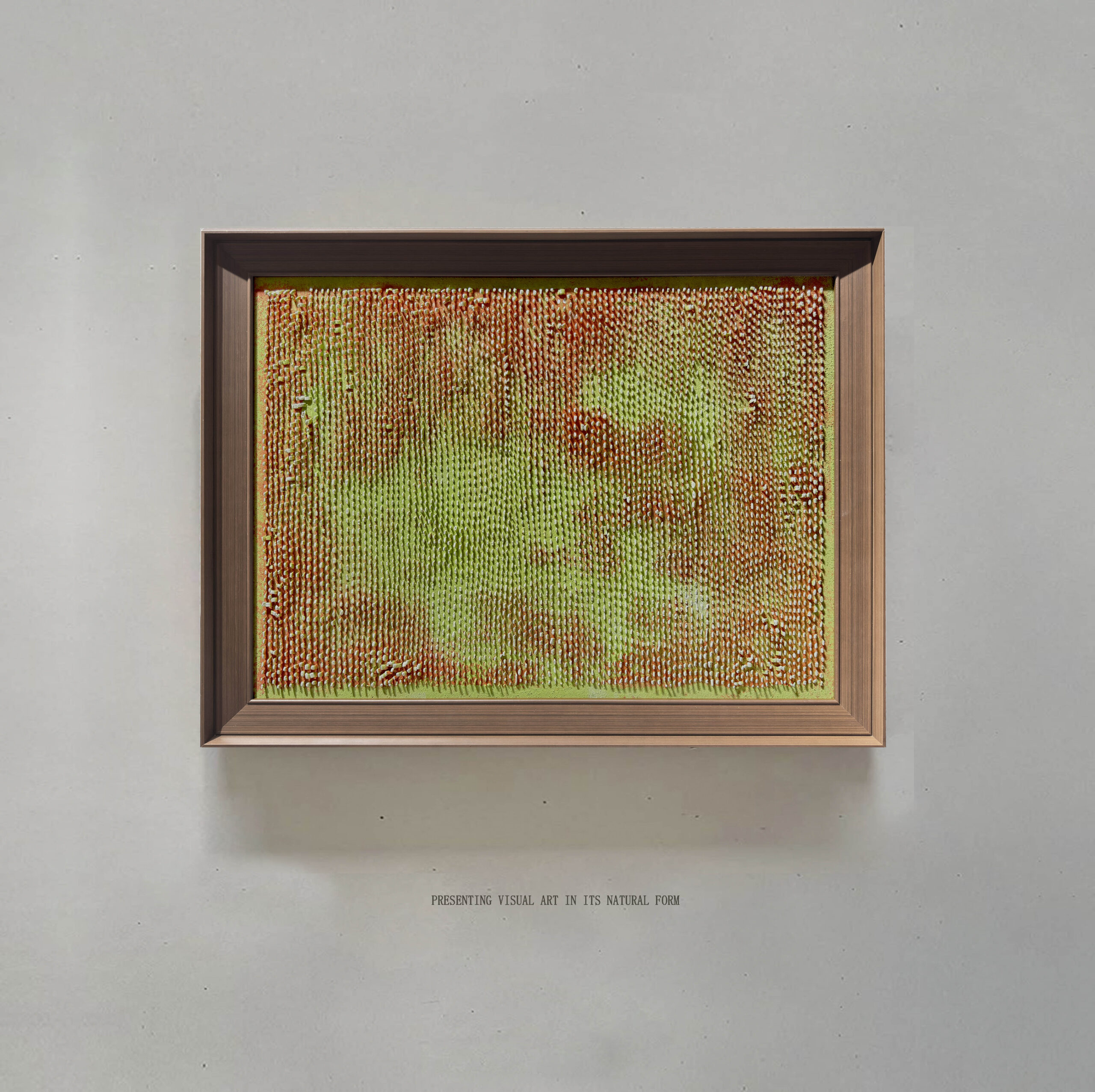 Screenshot Red Algae Wholesale Customized Abstract Wall Art Wabi Sabi Hotel Wall Art 100% Handmade 3D Texture Gypsum Painting - 图片 1