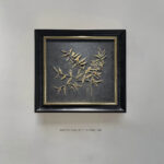 Bamboo Branch Wholesale Customized Abstract Wall Art Wabi Sabi Hotel Wall Art 100% Handmade 3D Texture Gypsum Painting