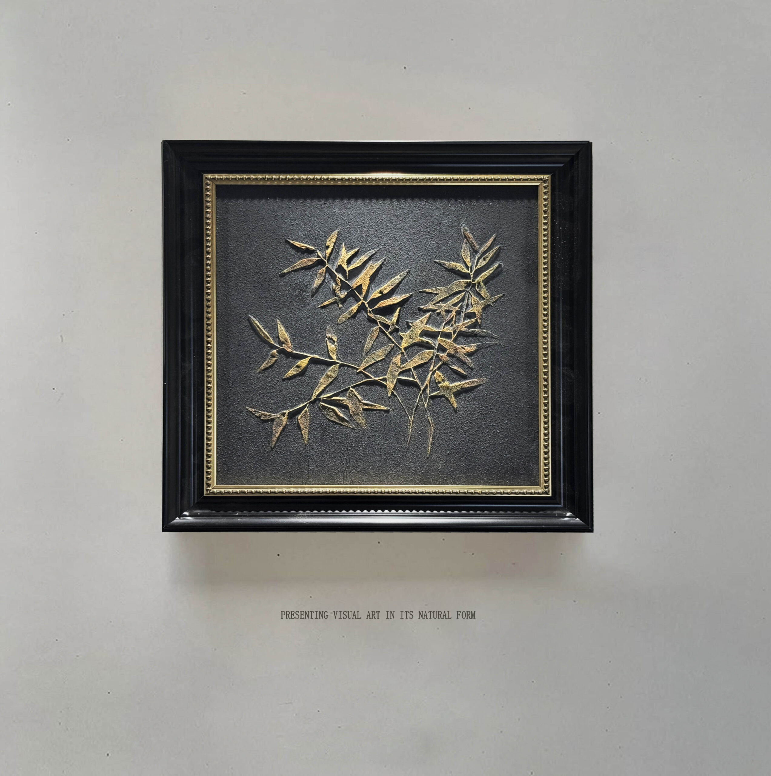 Screenshot Bamboo Branch Wholesale Customized Abstract Wall Art Wabi Sabi Hotel Wall Art 100% Handmade 3D Texture Gypsum Painting - 图片 1