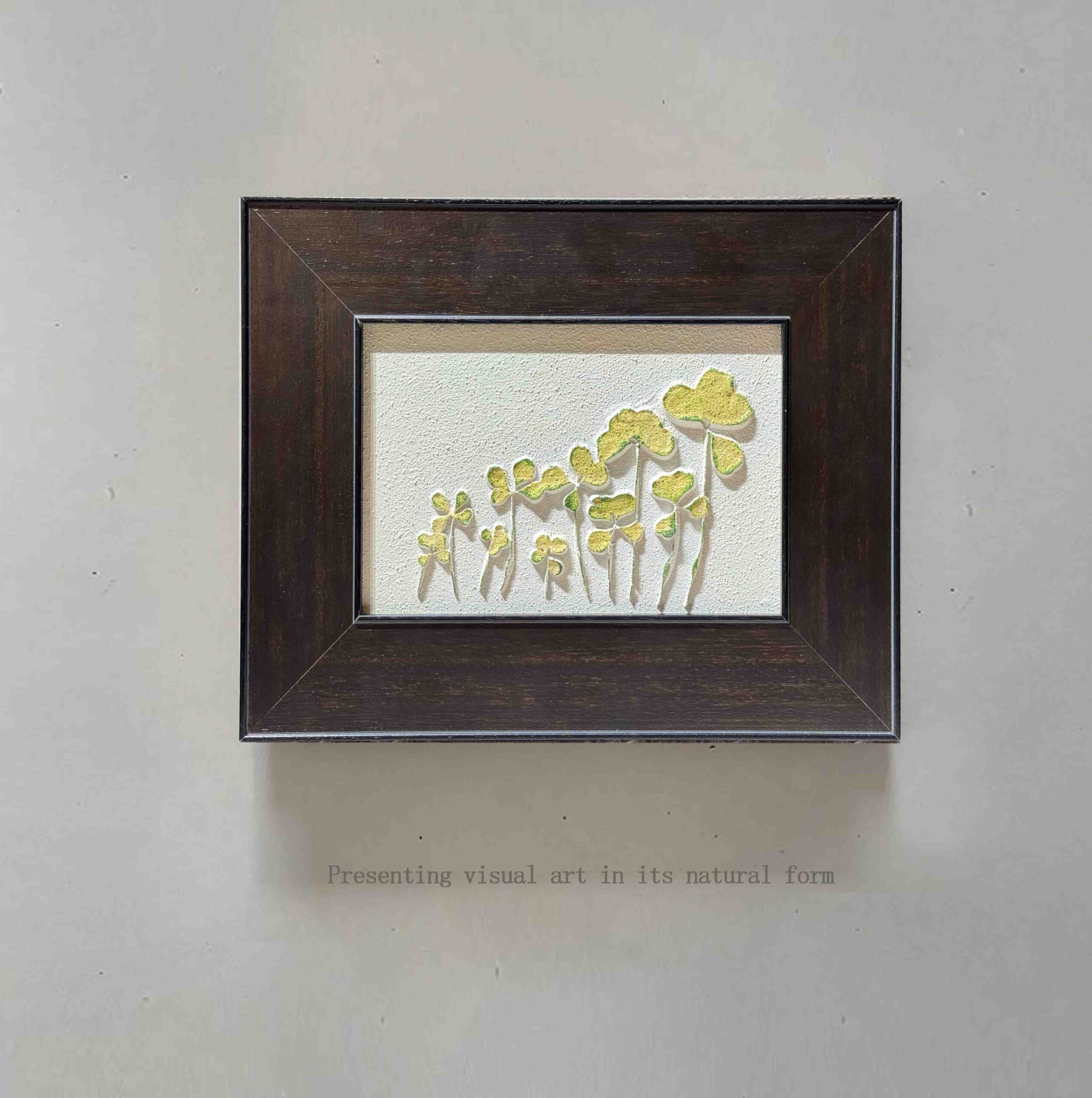 Screenshot Clover Wholesale Customized Abstract Wall Art Wabi Sabi Hotel Wall Art 100% Handmade 3D Texture Gypsum Painting - 图片 1