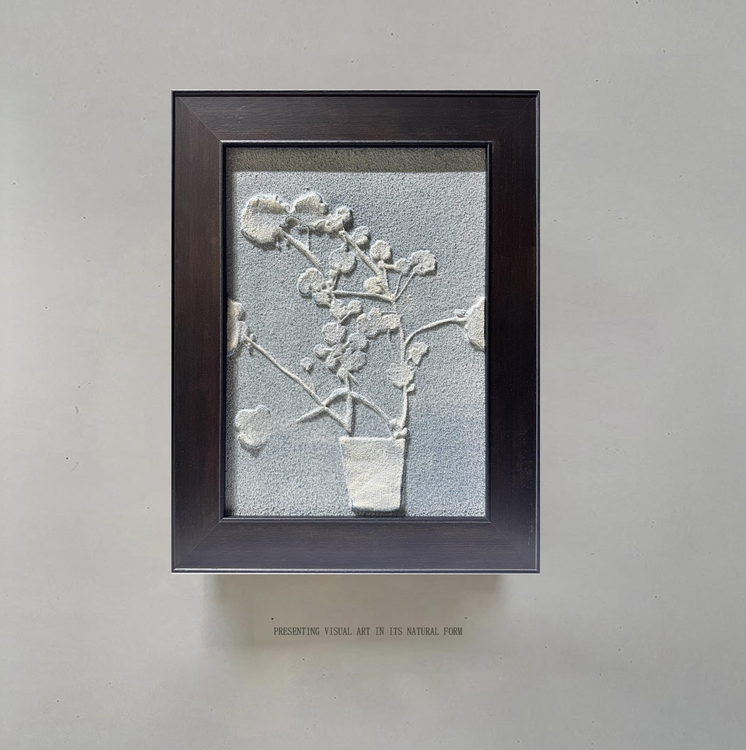Screenshot Cornflower Wholesale Customized Abstract Wall Art Wabi Sabi Hotel Wall Art 100% Handmade 3D Texture Gypsum Painting - 图片 1