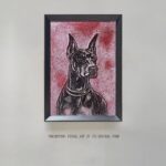 German Shepherd Dog Wholesale Customized Abstract Wall Art Wabi Sabi Hotel Wall Art 100% Handmade 3D Texture Gypsum Painting