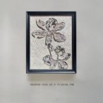 Lily Flower Wholesale Customized Abstract Wall Art Wabi Sabi Hotel Wall Art 100% Handmade 3D Texture Gypsum Painting