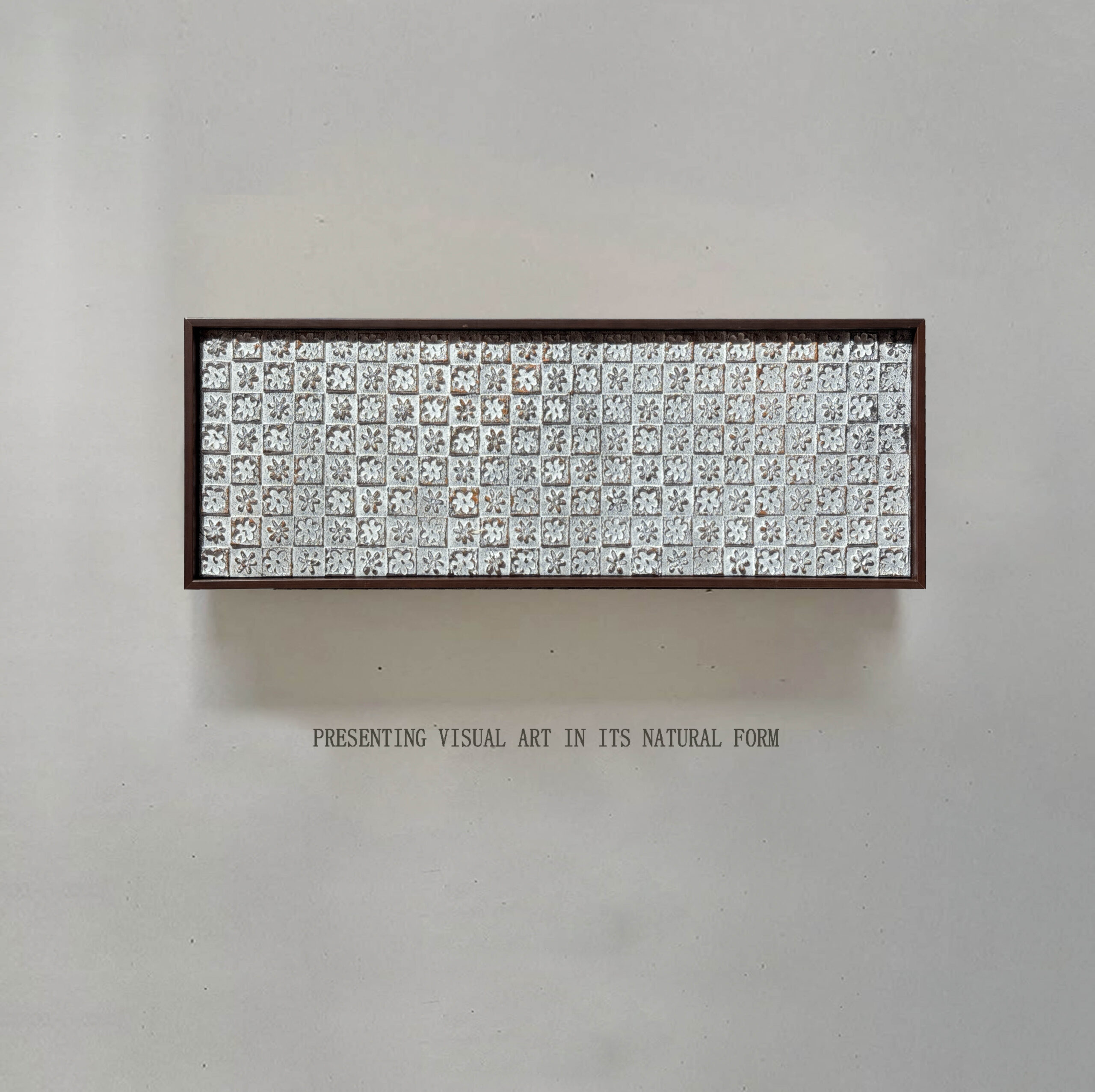 Screenshot Lattice Wholesale Customized Abstract Wall Art Wabi Sabi Hotel Wall Art 100% Handmade 3D Texture Gypsum Painting - 图片 1