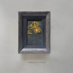Yellow Flower Wholesale Customized Abstract Wall Art Wabi Sabi Hotel Wall Art 100% Handmade 3D Texture Gypsum Painting