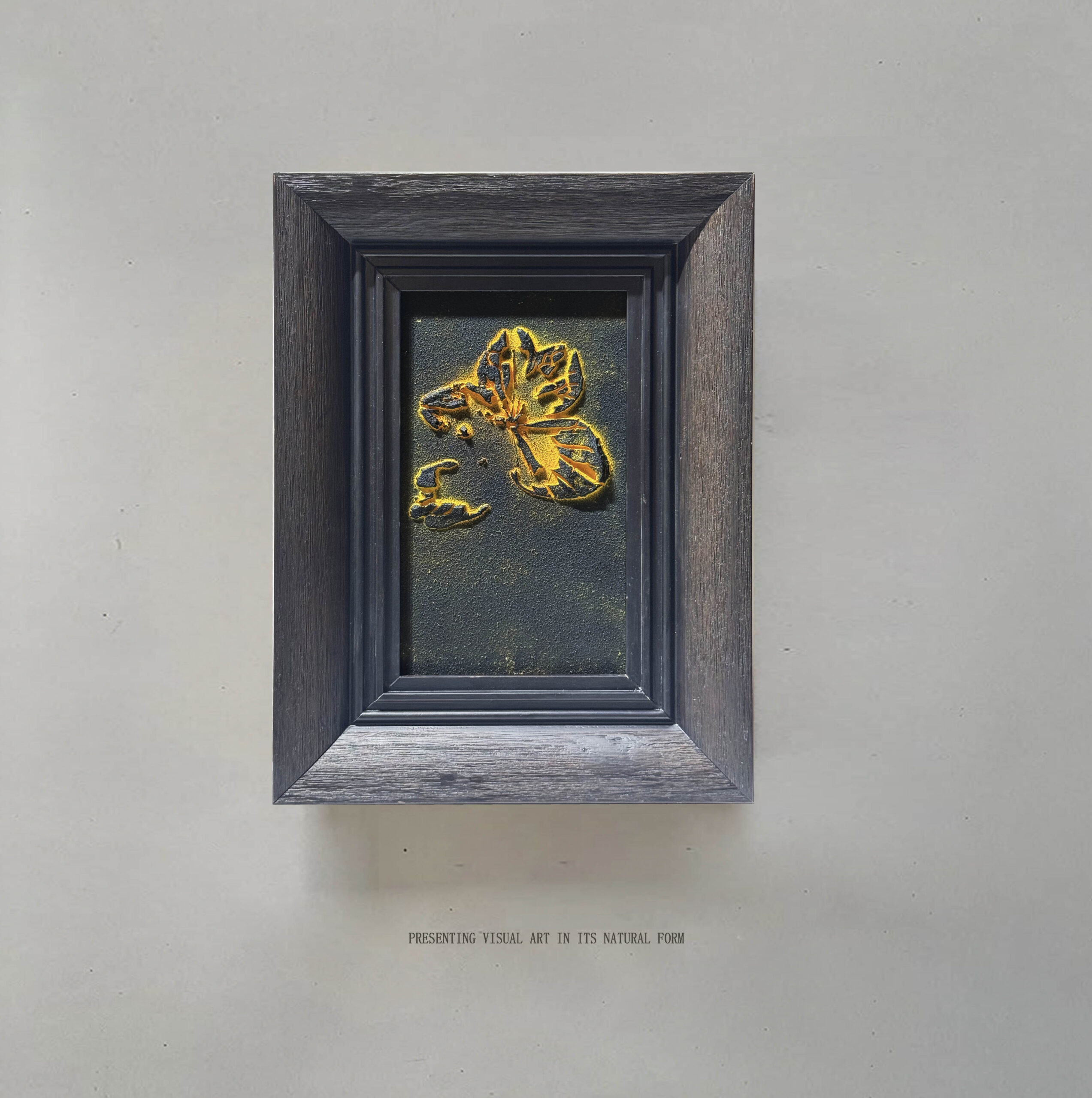 Screenshot Yellow Flower Wholesale Customized Abstract Wall Art Wabi Sabi Hotel Wall Art 100% Handmade 3D Texture Gypsum Painting - 图片 1