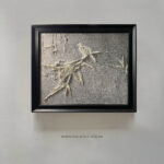 Bamboo Magpie Wholesale Customized Abstract Wall Art Wabi Sabi Hotel Wall Art 100% Handmade 3D Texture Gypsum Painting