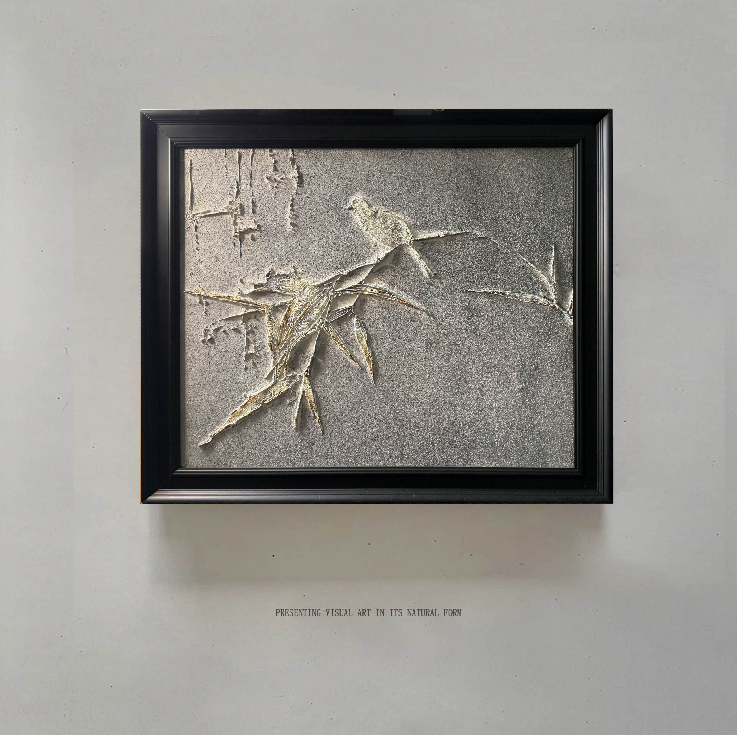 Screenshot Bamboo Magpie Wholesale Customized Abstract Wall Art Wabi Sabi Hotel Wall Art 100% Handmade 3D Texture Gypsum Painting - 图片 1