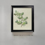 Leaves Ⅲ Wholesale Customized Abstract Wall Art Wabi Sabi Hotel Wall Art 100% Handmade 3D Texture Gypsum Painting