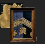Kaaba Kiswa Hizam Wholesale Customized Abstract Wall Art Wabi Sabi Hotel Wall Art 100% Handmade 3D Texture Gypsum Painting